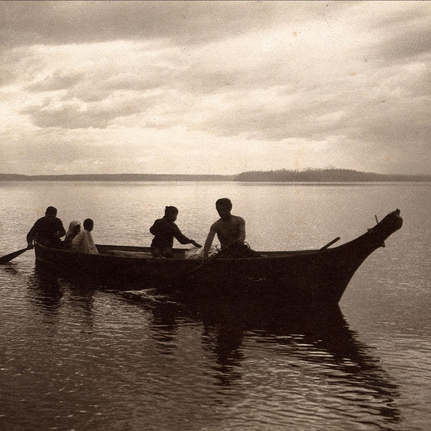 Old photography of Boat on Puget Sound